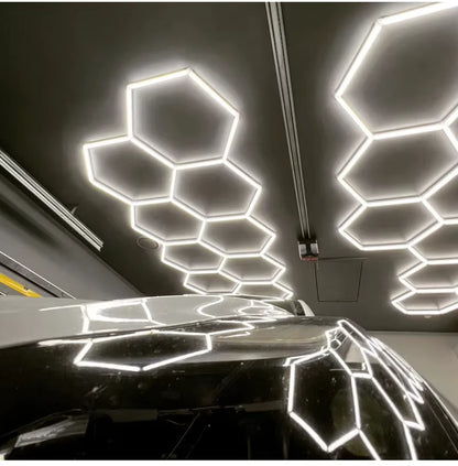 Tax Excluded, Add at Checkout If Applicable ; Extra 1% off with Coins Garage Lights Hexagon Lamp 110-240V LED Tube Honeycomb Bar