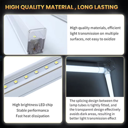 Tax Excluded, Add at Checkout If Applicable ; Extra 1% off with Coins Garage Lights Hexagon Lamp 110-240V LED Tube Honeycomb Bar