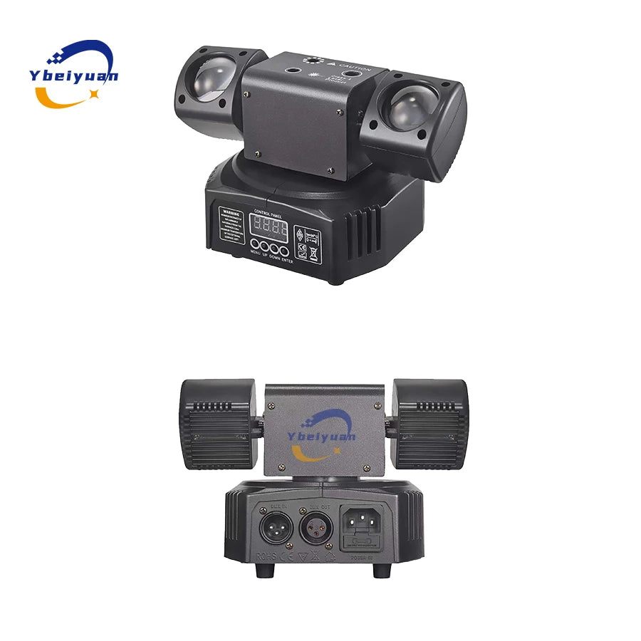 New LED Rotating Laser Beam Strobe 3-In-1 Disco Light DMX512 DJ Bar Club Party Wedding Christmas Effect Stage Light