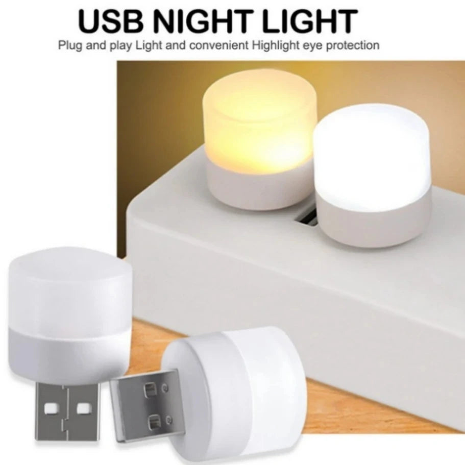 8 Pcs Mini Portable USB LED Lamp 5V 1.2W Super Bright Book Light Reading Lamp for Power Bank PC Laptop Notebook Night Light