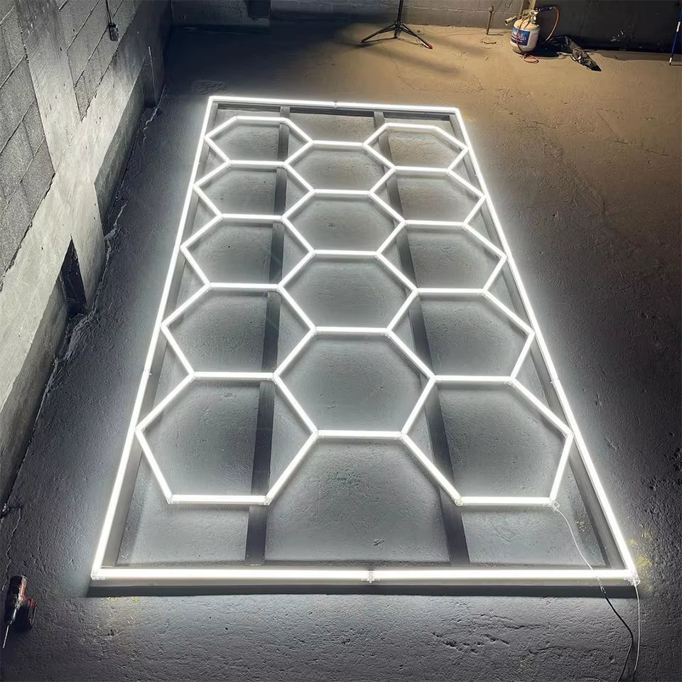 Tax Excluded, Add at Checkout If Applicable ; Extra 1% off with Coins Garage Lights Hexagon Lamp 110-240V LED Tube Honeycomb Bar