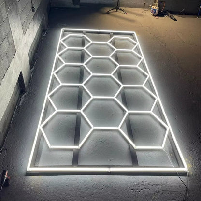 Tax Excluded, Add at Checkout If Applicable ; Extra 1% off with Coins Garage Lights Hexagon Lamp 110-240V LED Tube Honeycomb Bar