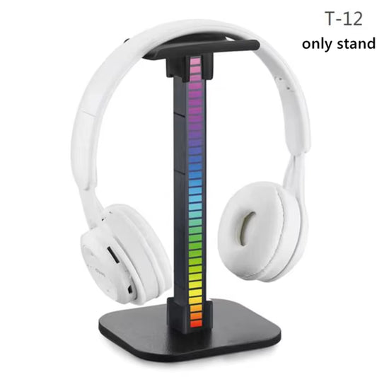 RGB Headphone Stand with Type C 2 USB Ports 3.5Mm Audio for All Headsets Gamers Gaming PC Desktop Earphone Accessories Holder
